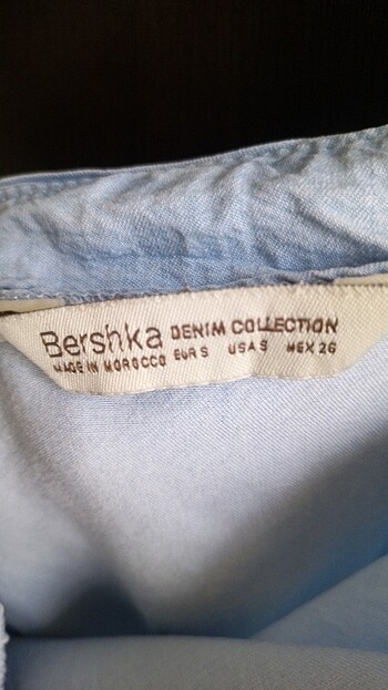 Bayan Şort Tipi Askılı Mini Elbise 26 Beden Bershka Marka  - Görsel 6