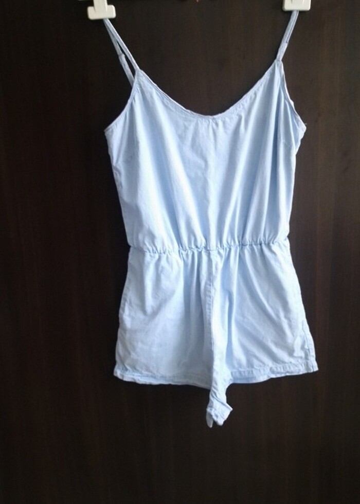 Bayan Şort Tipi Askılı Mini Elbise 26 Beden Bershka Marka  - Görsel 4