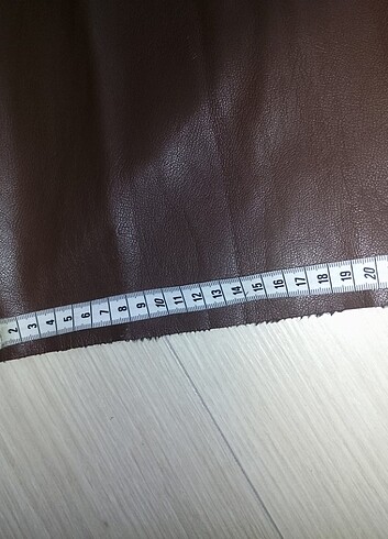 Bayan Deri İspanyol paça pantolon yumuşak PUL&BEAR Marka 34 Bede - Görsel 7