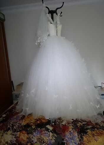 Evleneceklere Harika bir Gelinlik 38 Beden  - Görsel 8