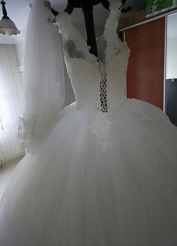 Evleneceklere Harika bir Gelinlik 38 Beden  - Görsel 13