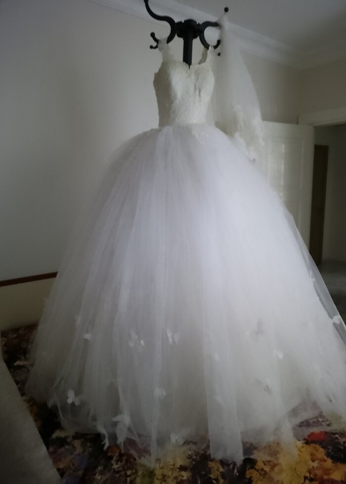 Evleneceklere Harika bir Gelinlik 38 Beden  - Görsel 5