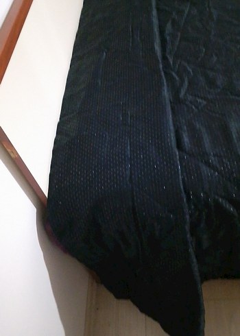 Siyah Simli  Yatak Örtüsü - Görsel 5