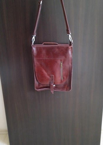 Kahverengi Erkek Minimalist Omuz Çantası