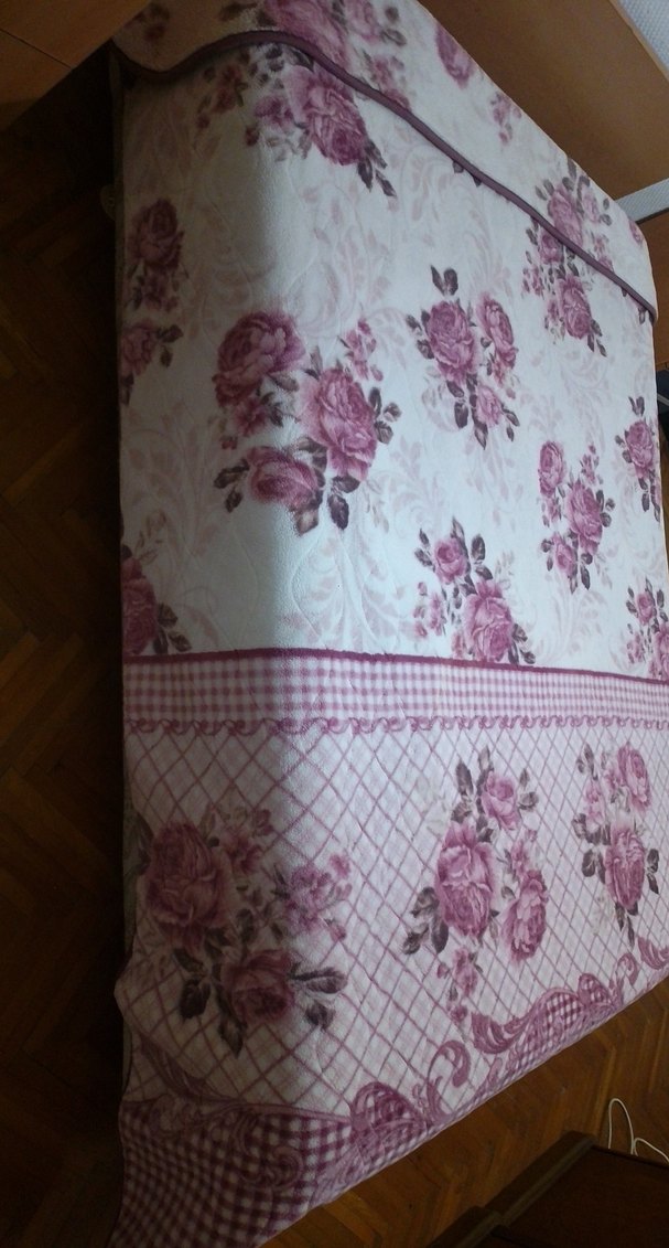 Pembe Baskılı Yatak Battaniyesi - Görsel 3