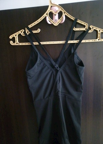 Siyah Straplez Hamile Tulum - Görsel 2