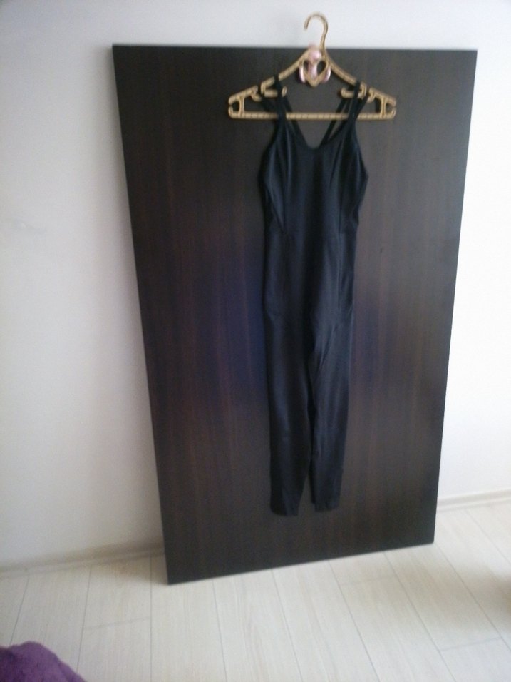 Siyah Straplez Hamile Tulum - Görsel 3