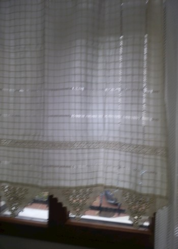 Mutfak Perdesi Bej Renk uç kısmı dantel detaylı - Görsel 5