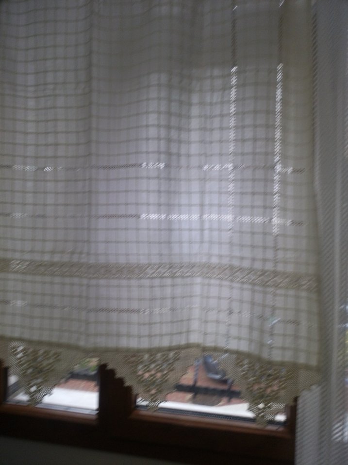 Mutfak Perdesi Bej Renk uç kısmı dantel detaylı - Görsel 5