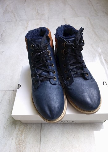 Kemer Detaylı Lacivert Erkek Bot - Görsel 8