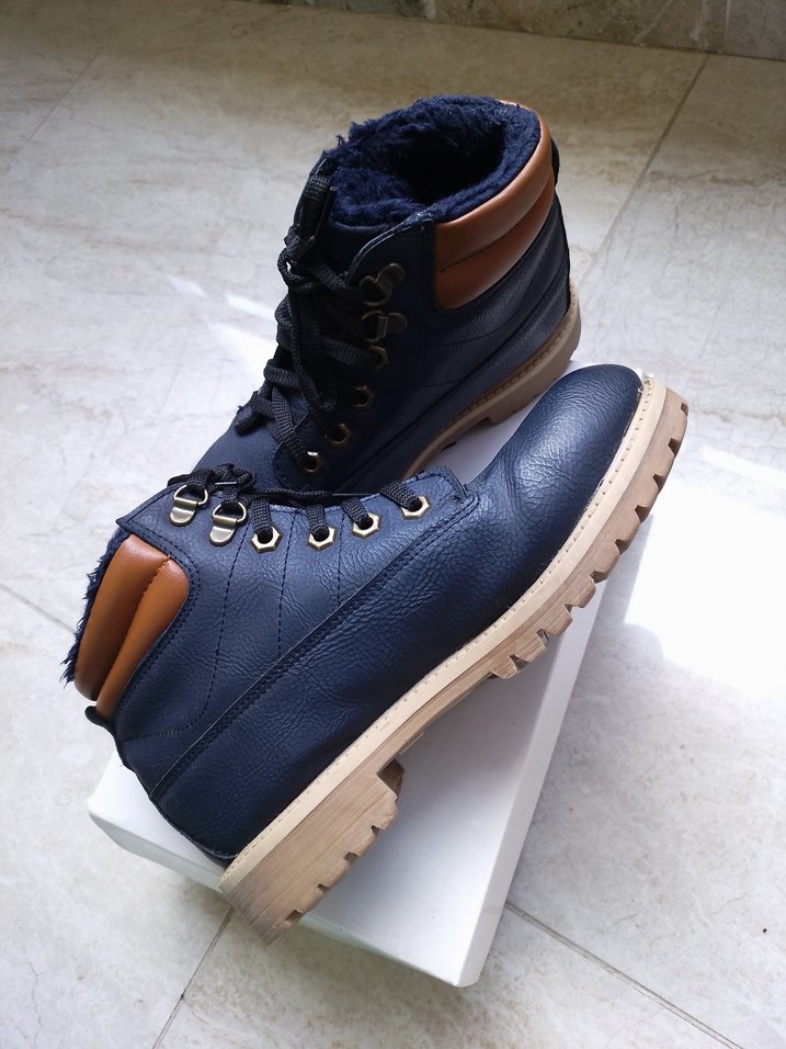 Kemer Detaylı Lacivert Erkek Bot - Görsel 2