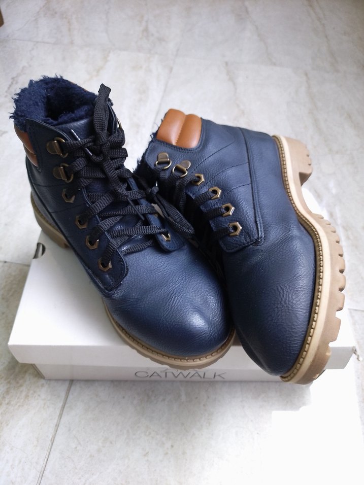 Kemer Detaylı Lacivert Erkek Bot - Görsel 4