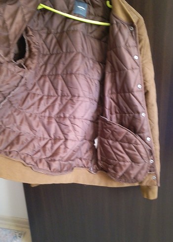 Düğmeli Kahverengi Süet Erkek Ceket - Görsel 7