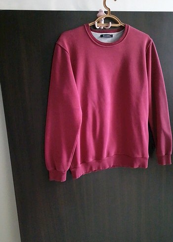 l Beden Vişne ne renk Oversize Kadın Sweatshirt