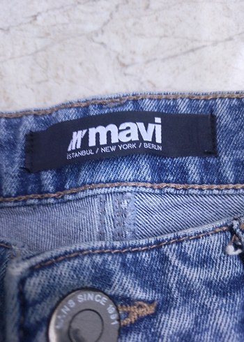 29 Beden mavi Renk Mavi Regular Fit Midi Kot Pantolon