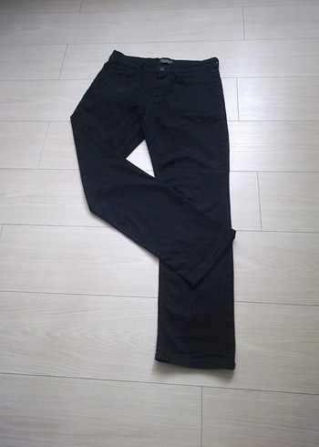 31 Beden siyah Renk Erkek Siyah Denim Regular Fit Pantolon