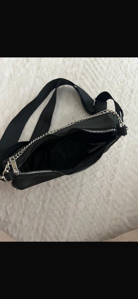 Zincir Detaylı Siyah Kadın Çanta - Görsel 2