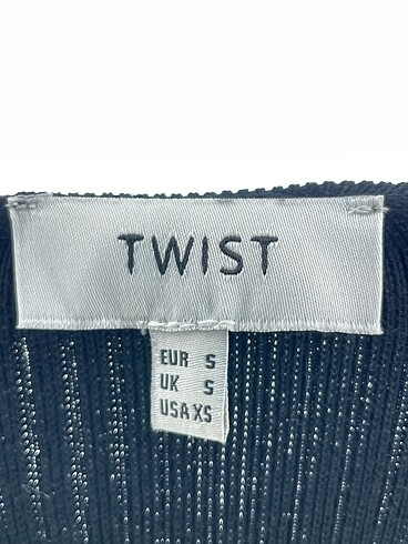 s Beden siyah Renk Twist Bluz %70 İndirimli.