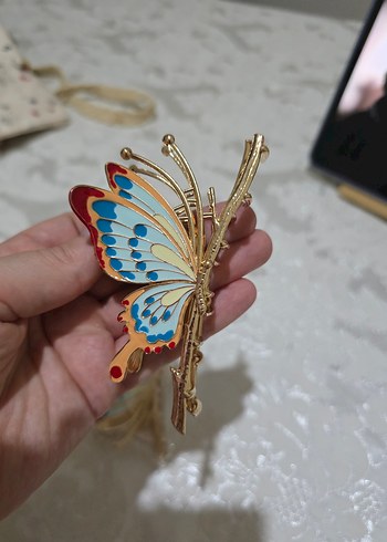 kelebek metal topuz tokası