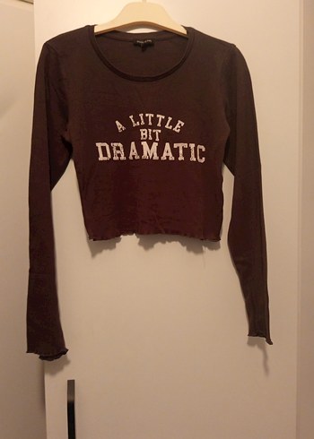 Bo Uzun Kollu Tişört crop - Görsel 6