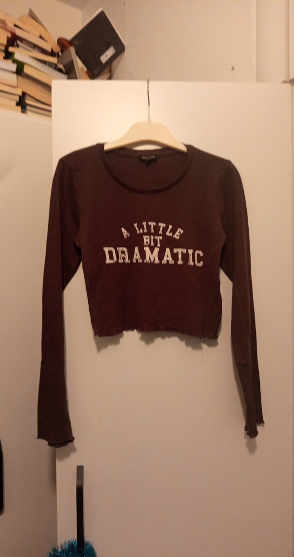 Bo Uzun Kollu Tişört crop - Görsel 3