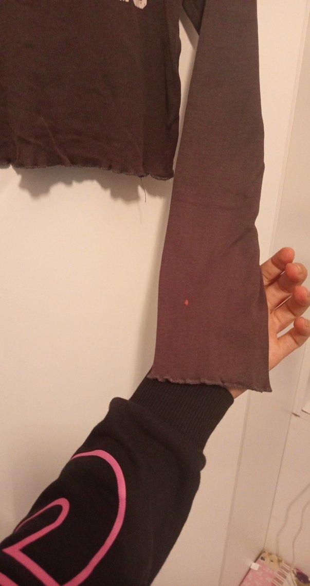 Bo Uzun Kollu Tişört crop - Görsel 5