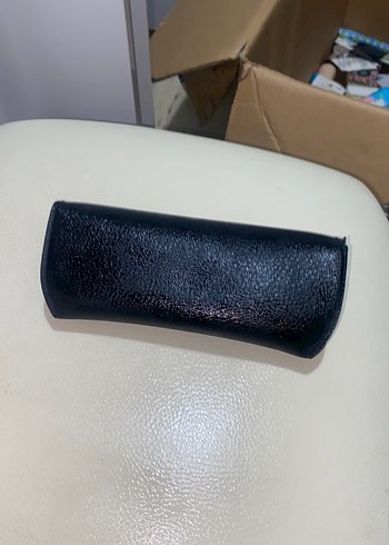 Siyah  Tokalı gözlük çantası - Görsel 7