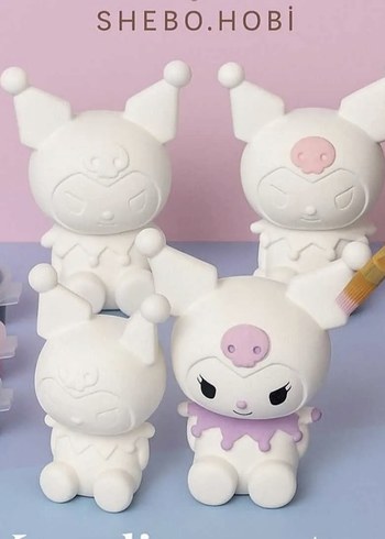 Pastel Renkli Beyaz Animasyon Figürleri