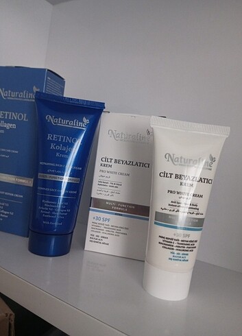 Naturaline beyazlatıcı ve retinol kolojen gece bakım kremi seti  - Görsel 2