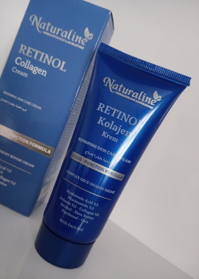Naturaline beyazlatıcı ve retinol kolojen gece bakım kremi seti  - Görsel 3