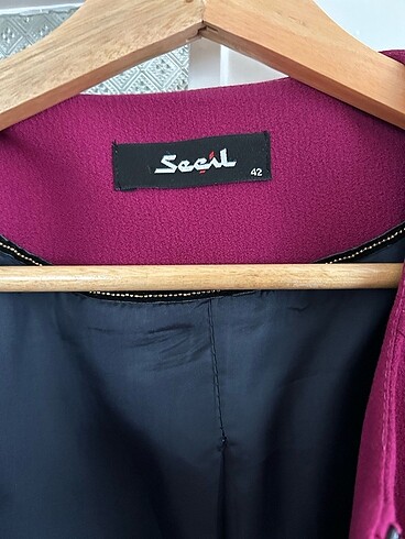 42 Beden pembe şık blazer abiye ceket