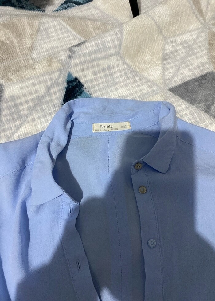 Bershka mavi gömlek - Görsel 2