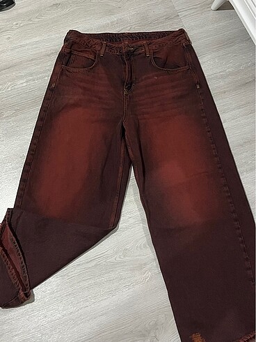 Baggy bordo pantolon