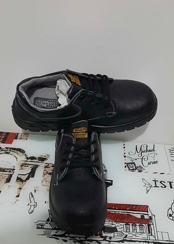 Siyah Yılan Derisi Desenli Bağcıklı Erkek Outdoor Ayakkabı - Görsel 5