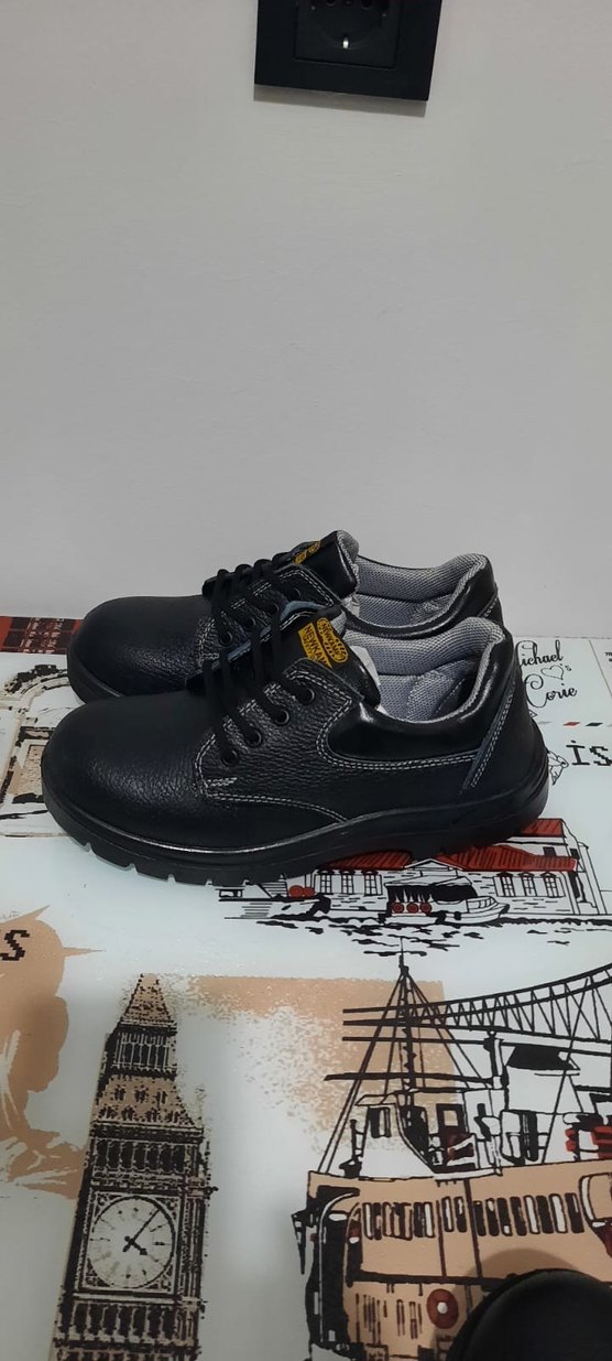 Siyah Yılan Derisi Desenli Bağcıklı Erkek Outdoor Ayakkabı - Görsel 3