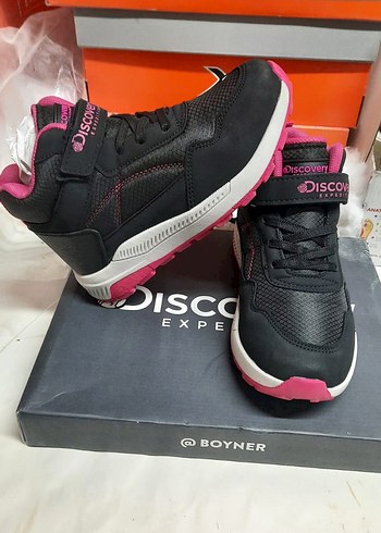 Kız Çocuk Pembe Velcro Spor Ayakkabı - Görsel 2