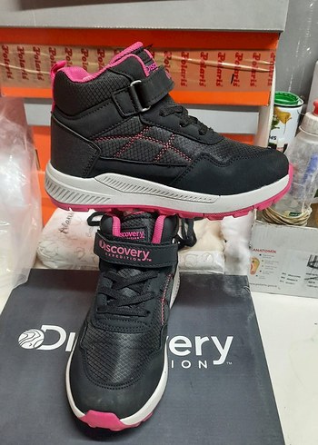 Kız Çocuk Pembe Velcro Spor Ayakkabı - Görsel 5