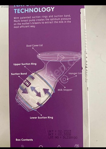 Pastel Mor Göğüs Pompası - Görsel 6