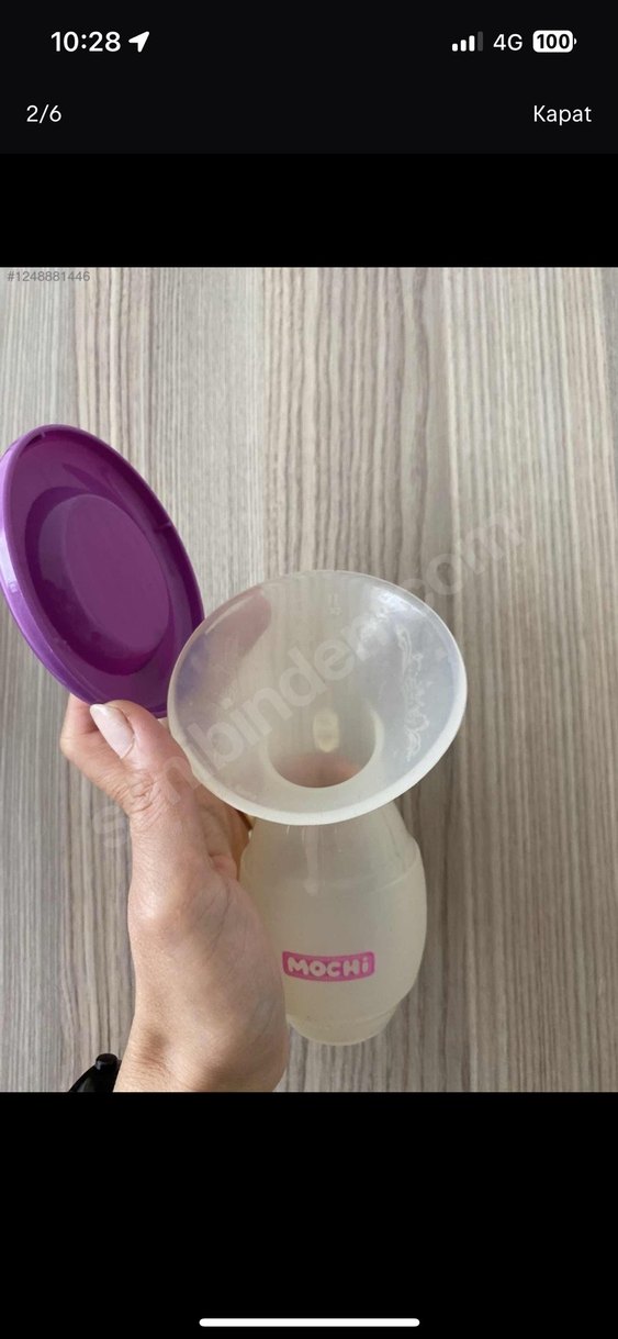 Pastel Mor Göğüs Pompası - Görsel 2