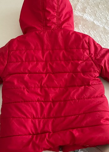 Kırmızı Erkek Çocuk Kürklü Street Wear Mont - Görsel 3