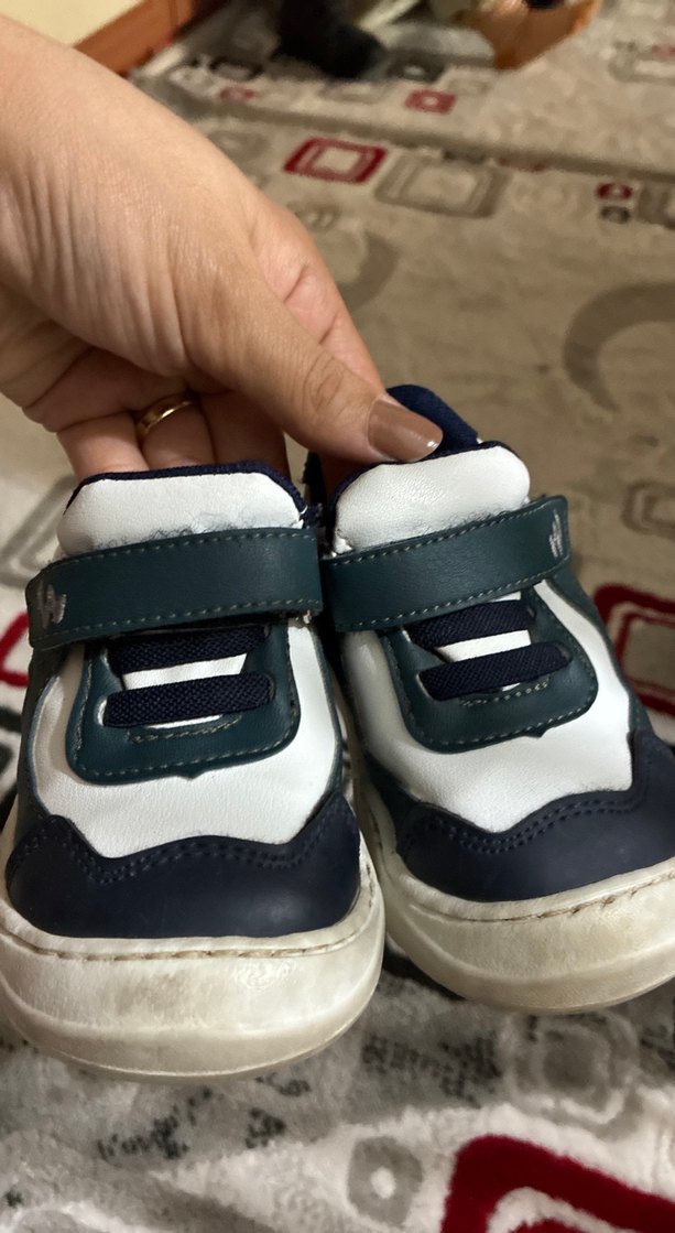 Erkek Çocuk Mavi Gri Yılan Desenli Spor Ayakkabı - Görsel 5