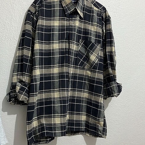 universal Beden camel Renk Vintage oversize gömlek