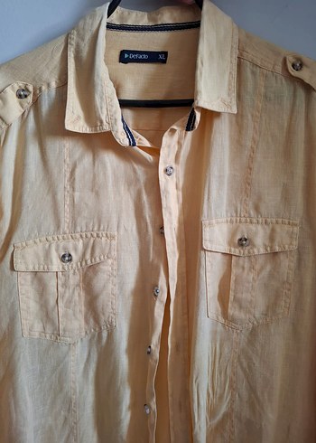 Pamuklu Düğmeli Erkek Gömlek - Görsel 2