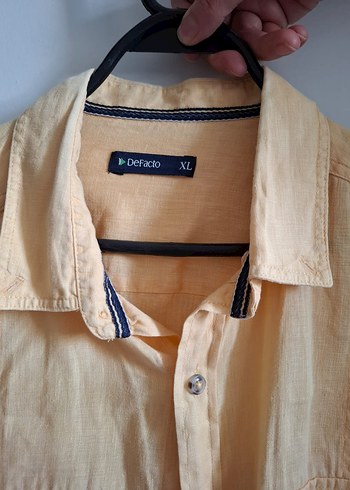 Pamuklu Düğmeli Erkek Gömlek - Görsel 4