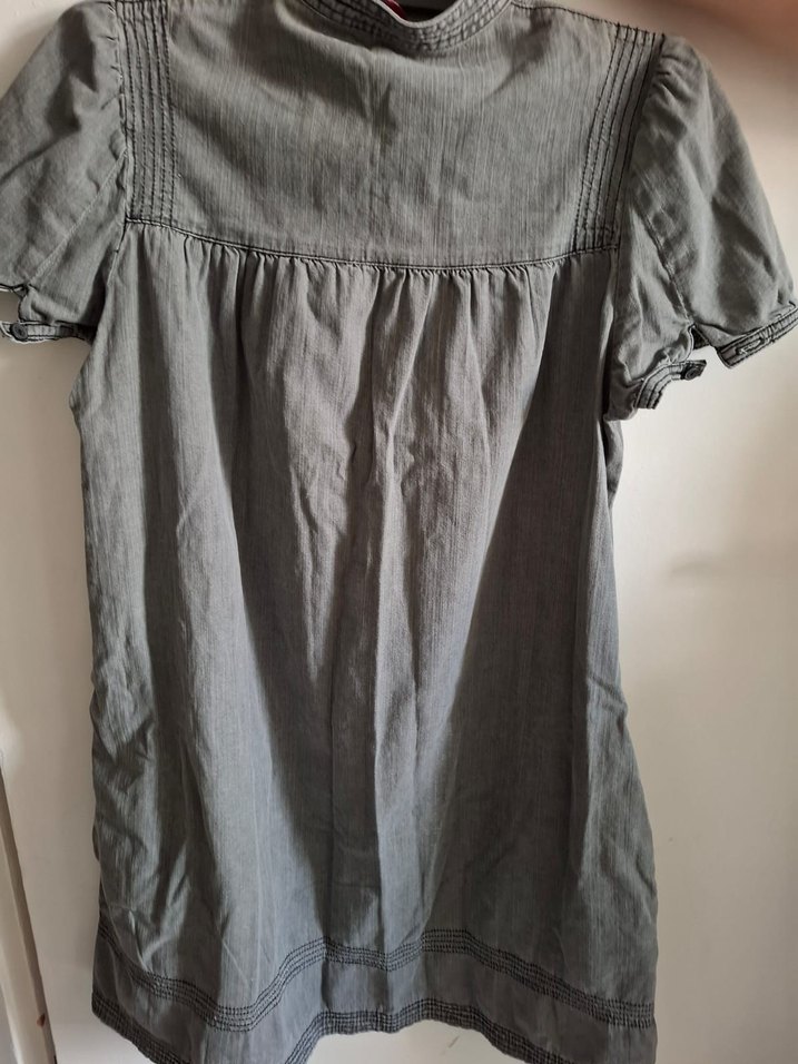 Gri Kot Elbise - Görsel 2