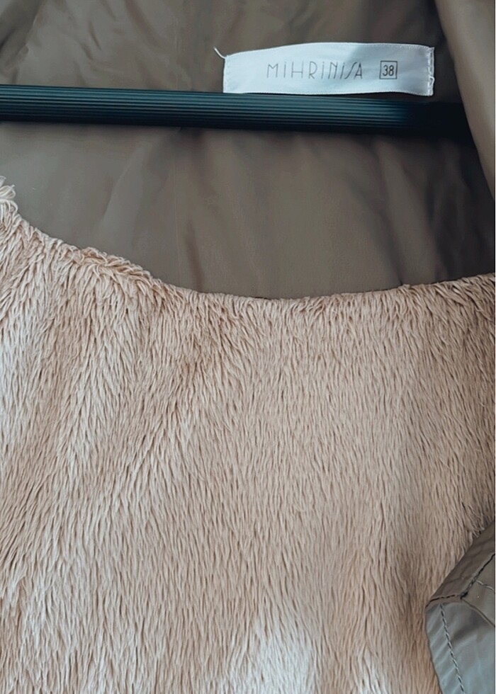 İçi kürklü, kapüşonlu ( çıkarılabiliyor) uzun mont. - Görsel 5