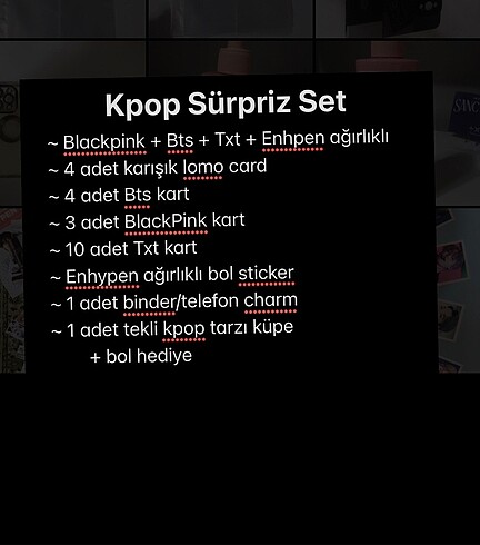 Kpop süpriz set