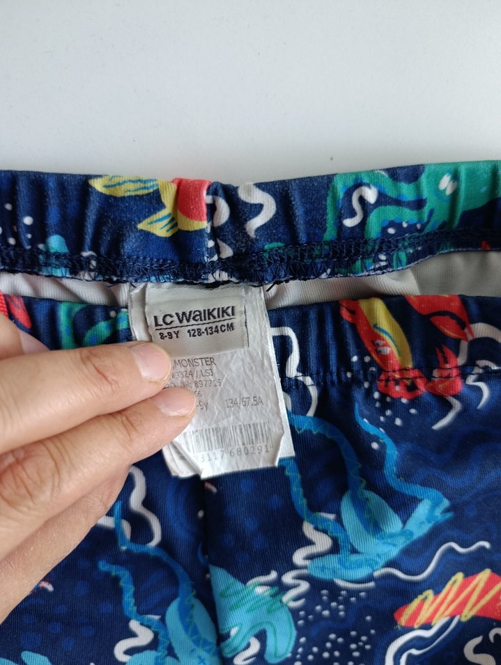 Erkek Çocuk Renkli Desenli Mayo Şort - Görsel 3