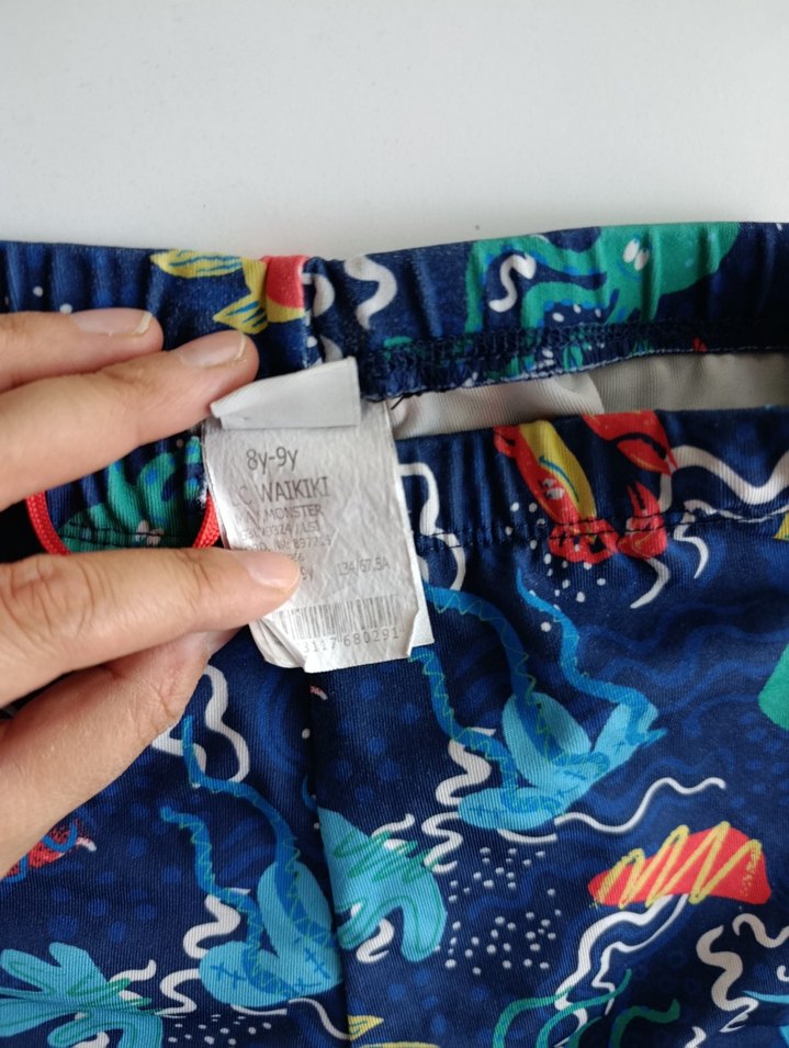 Erkek Çocuk Renkli Desenli Mayo Şort - Görsel 2