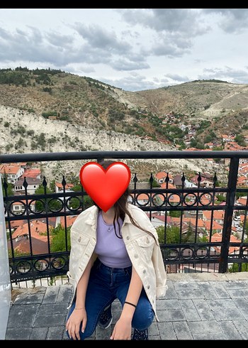 Trendyol & Milla Ekru Düğmeli Denim Ceket